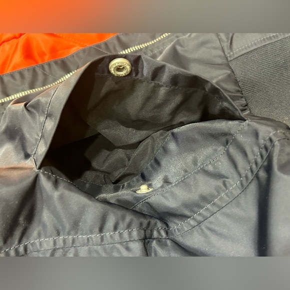 Men's Calvin Klein Navy Classic Nylon Bomber Jacket Size Small - Picture 8 of 15